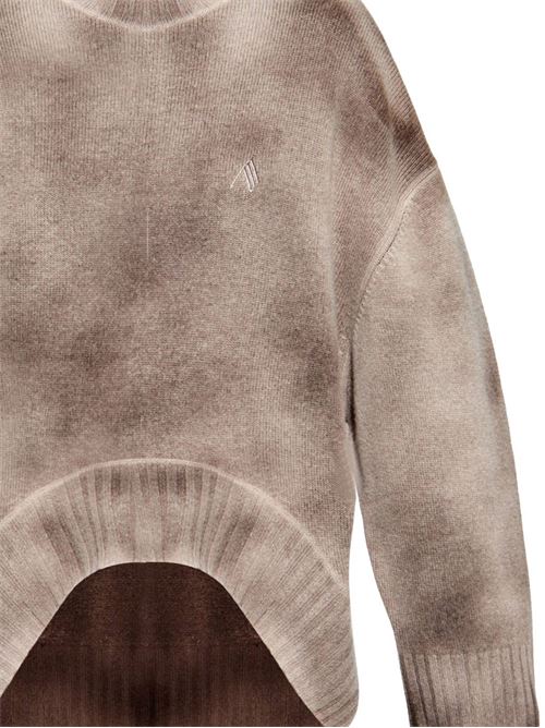 Camel laminated sweatshirt THE ATTICO | 250WCK00107215